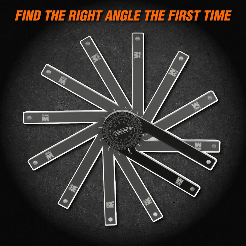 WEN Miter Saw Protractor, 7.25-Inch Aluminum Alloy with Laser-Engraved Scaled (ME175P) - Image 5